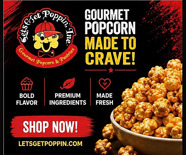 Let's Get Poppin' Inc. — Gourmet popcorn made to crave. Shop now at letsgetpoppin.com.