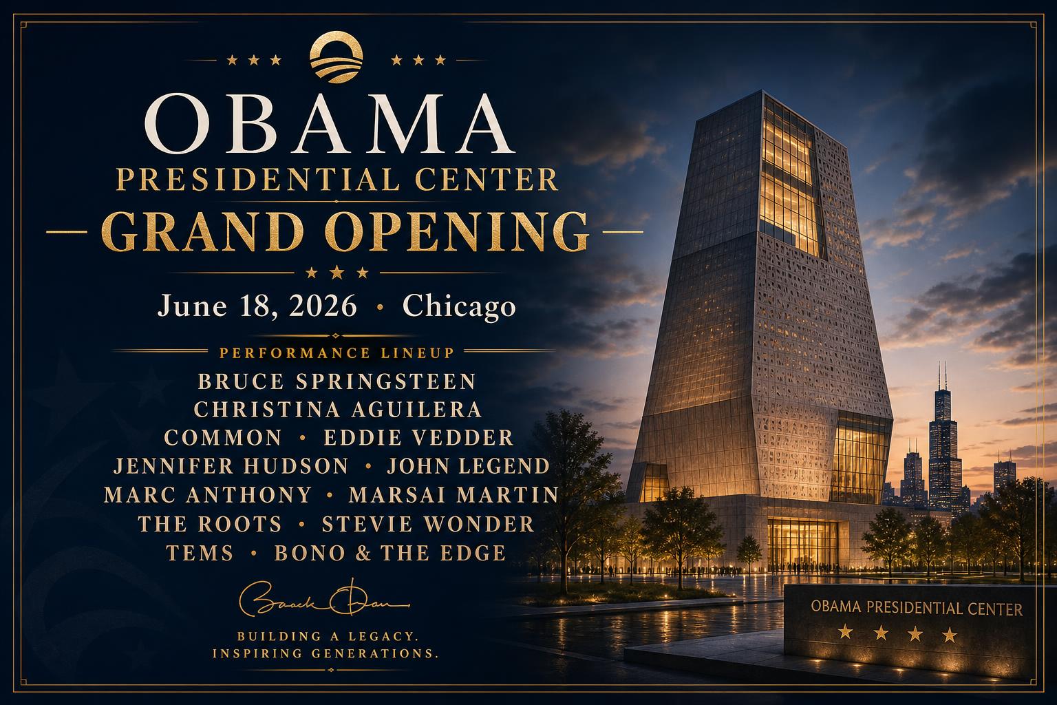 Obama Presidential Center Grand Opening
