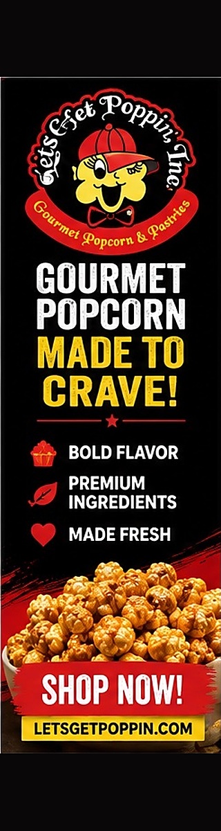 Let's Get Poppin' Inc. — Gourmet popcorn made to crave. Shop now at letsgetpoppin.com.