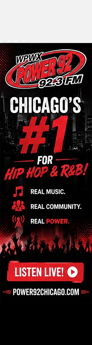 Power 92.3 FM WPWX — Chicago's #1 for Hip Hop & R&B. Listen live at power92chicago.com.