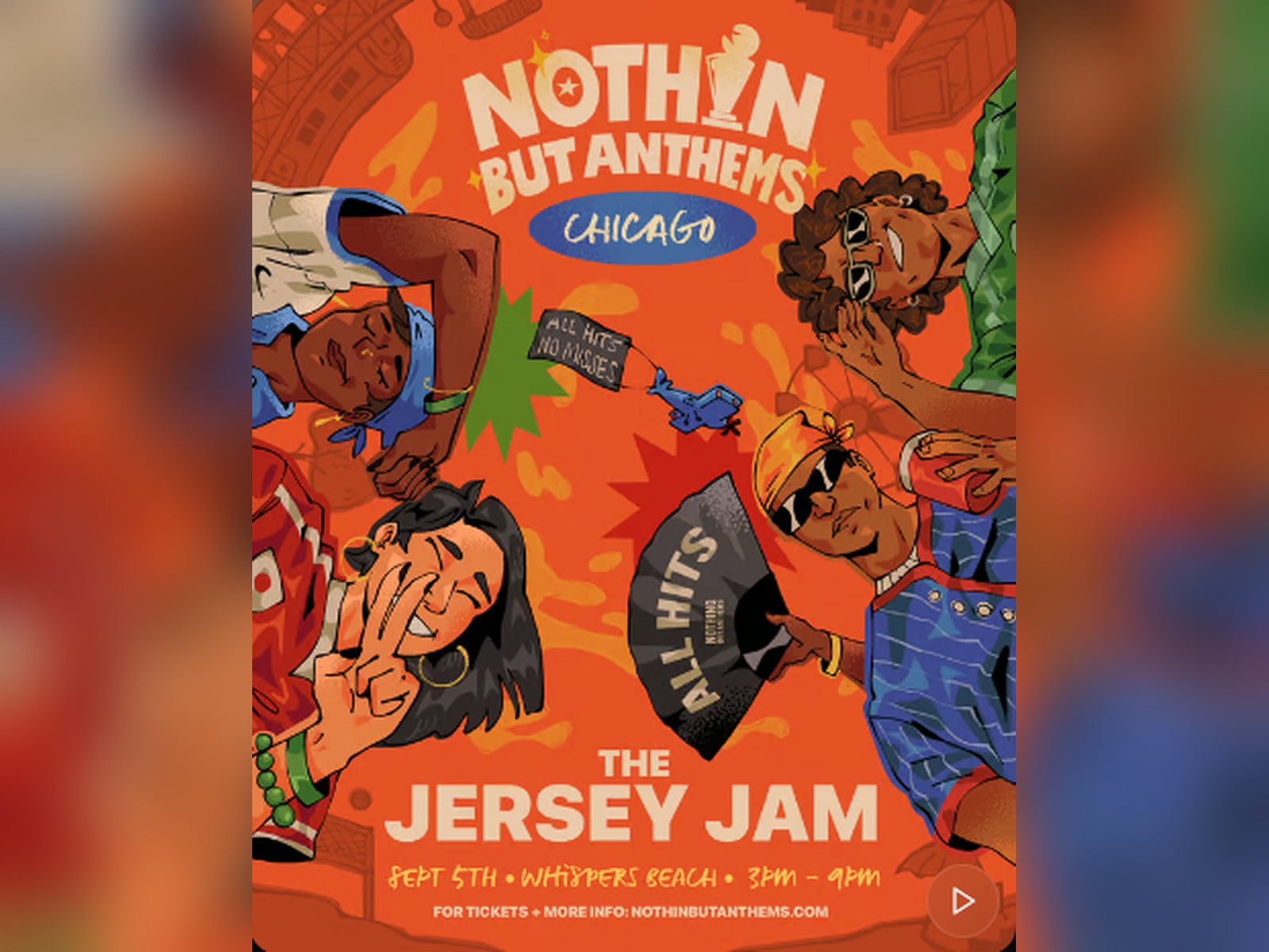 The Jersey Jam: Chicago — Music event in Whispers at Oak Street Beach, Chicago, IL